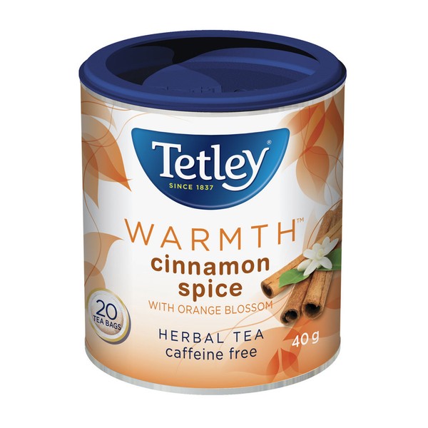 Tetley WARMTH HERBAL TEA (Cinnamon Spice), 20 Tea Bags