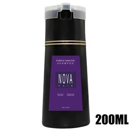 【EXPRESS】Nova Hair Dye Shampoo,Nova Hair Instant Dye Shampoo,Hair Color Shampoo for Hair black hair christmas 2024 ornament hair Haircare Moisture - color,: Purple