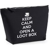 Hippowarehouse keep calm and open loot boxes printed make up