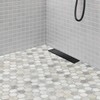 Neodrain Linear Shower Drain with Removable Grate, 12 Inch Shiny