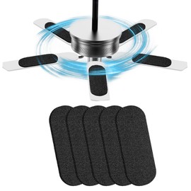 5 Pcs Air Filter for Ceiling Fan Blades Activated Coconut Shell Carbon Air Filter Easy Stick Ceiling Fan Blade Filter Ceiling Fan Air Filter for Home Office Common Household Pollutants