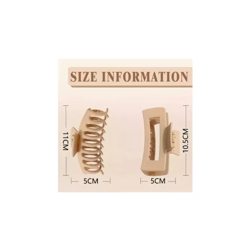 A15 8 Pcs Pinzas Para El Cabello, Garra Fuerte Para