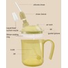 Measuring Cup for the Elderly, Straw Cup, Rice Flour, Paste,