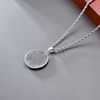 CEKAMA St Christopher Necklace for Men Women Sterling Silver Round