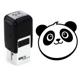 Panda Stamp Too Cute | 11 mm | Ink Pad Animal Head Bear | Panda Bear Ink Stamp