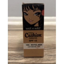 Wet N Wild MEGA CUSHION Liquid Foundation In A Cushion Compact 109A Beige