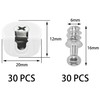 30 PCS Furniture Connectors Eccentric Cam Lock,Funiture Connection Fixing Screws