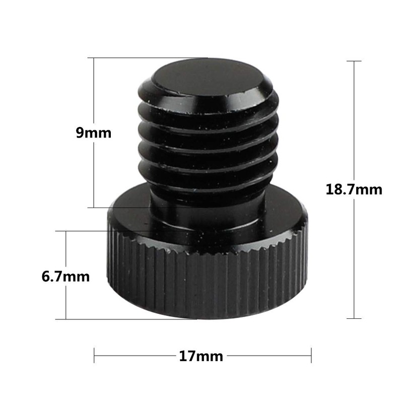 CAMVATE M12 Male to 1/4"-20 Female Thread Adapter for 15