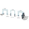 PCCONNECT Life-time 2-Port RJ45 Splitter/Combiner Cable, Gray 6-Inch
