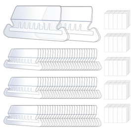 100 Pcs Hanging File Folder Tabs and 120 Pcs Blank 2inch Inserts per Pack for Quick Identification of Hanging Files, Easy to Read, Clear