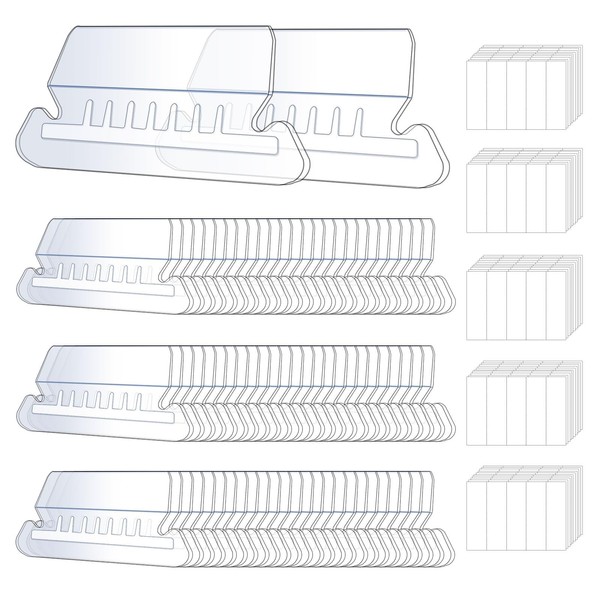 100 Pcs Hanging File Folder Tabs and 120 Pcs Blank