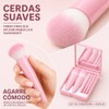 6 Kits de Brochas de Maquillaje para Regalo con Espejo,