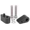 YDLMT Black Passenger Floorboard Extension Spacer Kit W/Bolts Compatible With