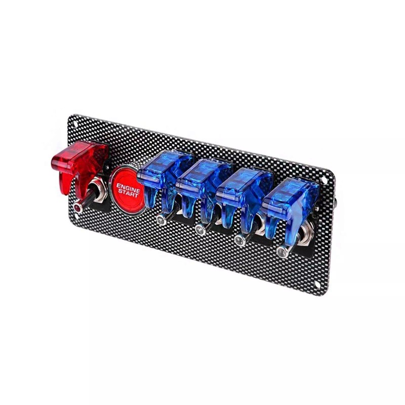 VEHITO Ignition Switch Panel Car Racing Switch Panels with LED