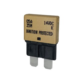 Auto Reset ATC/ATO 5 Amp Circuit Breaker Fuse for Automotive Marine RV Car Truck Audio Battery Protection Automatic Reset | Low Profile (5A, 1 Pack)