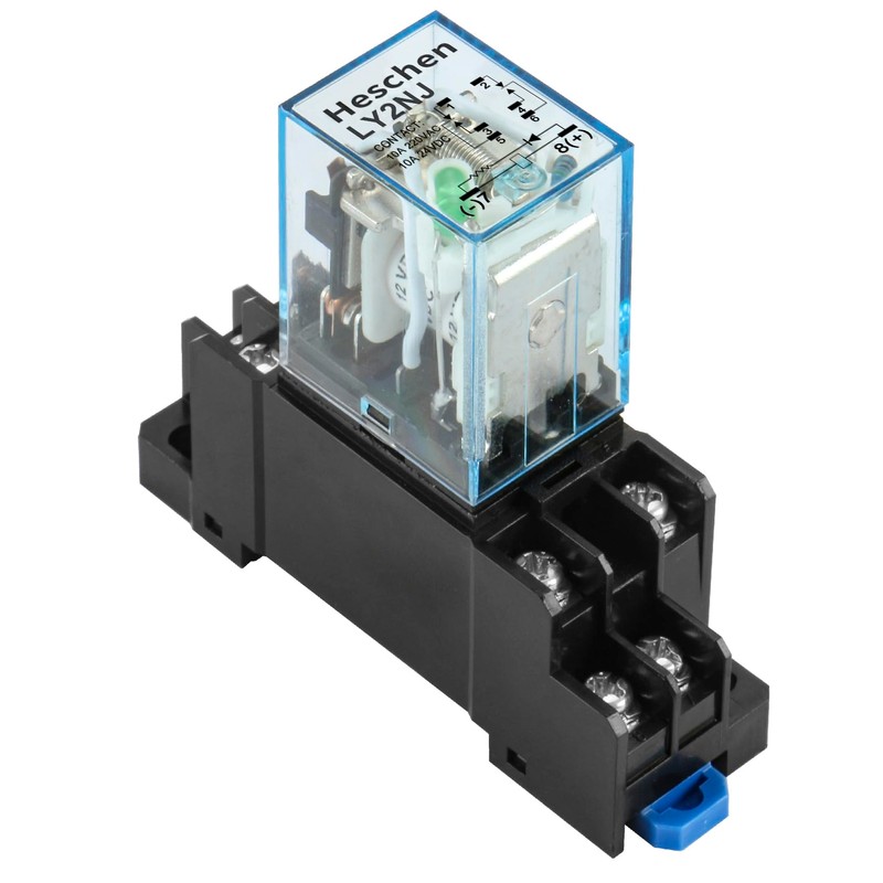 Heschen General Purpose Relay Module, Relay Switch, LY2NJ, 12VDC Coil,