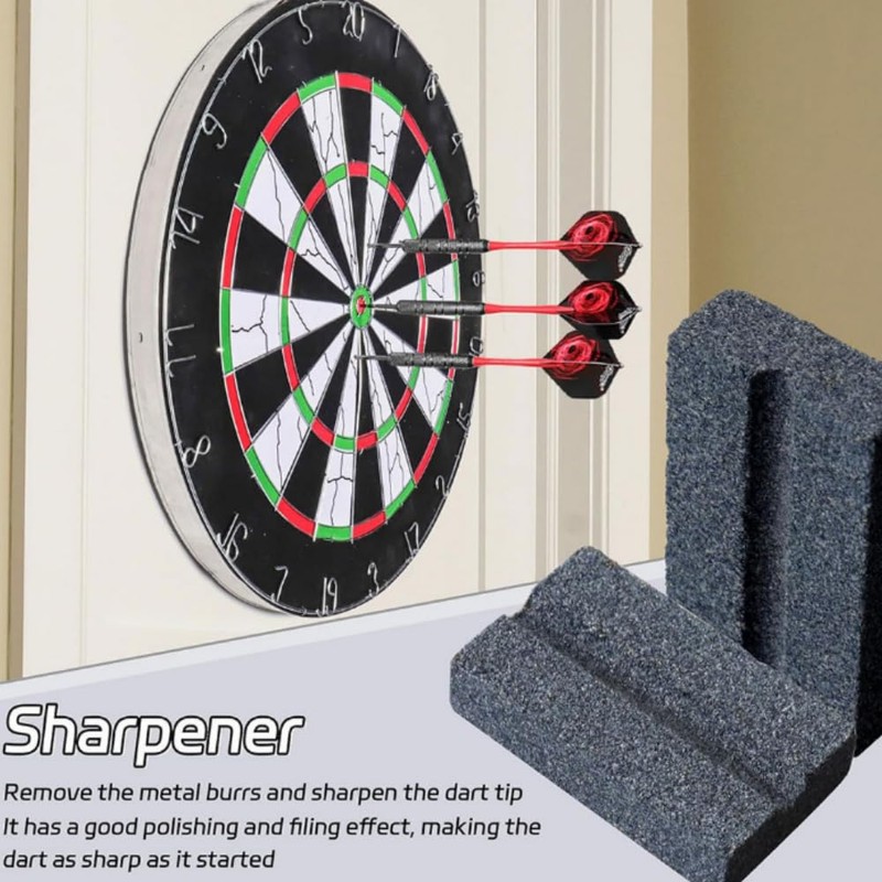 HBW 4 PCS Darts Sharpener, V-Sharp, Darts Accessories, Deburring the