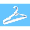Merrick Plastic Attachable Hangers, 6-Count White
