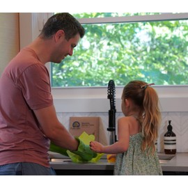 If You Care If You Care Sponge Cloths C 5 Count C 100% Natural Cleaning Rags for Kitchen, Bathroom, Home Countertop Surfaces C Absorbent, Reusable, Machine Washable, Compostable