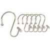 12Pcs Nickel Rust Proof Shower Curtain Hooks for Window Door