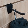 Slatwall 75mm Single Prong Hooks in Black for Retail Shop