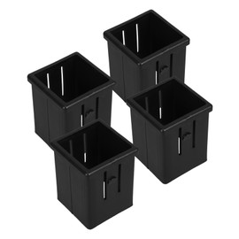 DOITOOL 4Pcs Inner Hollow Sleeve Converter Square Tube Slide Sleeve for Adaptation Enhance Stability for Fitness Equipment Precision Manufacturing Reduces Friction