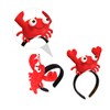 WOONEKY 2pcs Cute Lobster Crab Headbands Cartoon Hair Accessories for