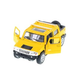KiNSMART - H2 Hummer SUT 5" 1:36 Scale Die Cast Metal Model Toy Truck (Yellow)