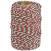 Tenn Well Red Green and White Twine, 200m Cotton Bakers