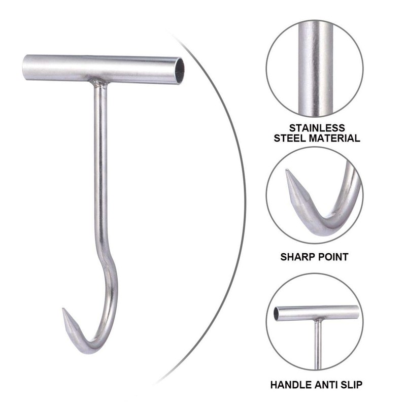 iplusmile Grill Meat Hook Butcher Hook Grill Hook Stainless Steel