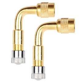 AMZSKU Valve Extension Copper Valve Adapter Angle Valve Extension Car Valve Tyre Valve Extension Angle Valve for Car Motorcycle Bicycle Scooter (90°)
