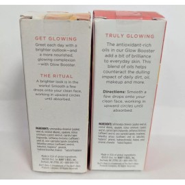 Burt's Bees LOT OF 2 BURT'S BEES TRULY GLOWING GLOW BOOSTER 0.51OZ EACH NEW IN BOX