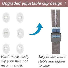 Charlux 2 Pack Advanced Upgraded Headgear Replacement Strap Compatible with Resmed Airfit P10 N30 Fully Adjustable Quick-fit Premium Elastic Soft Material