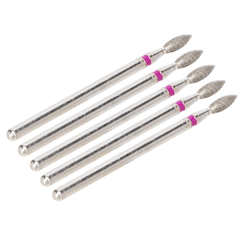 50pcs Flame Nail Drill Bit Carborundum Cuticle Remover Bits Kit