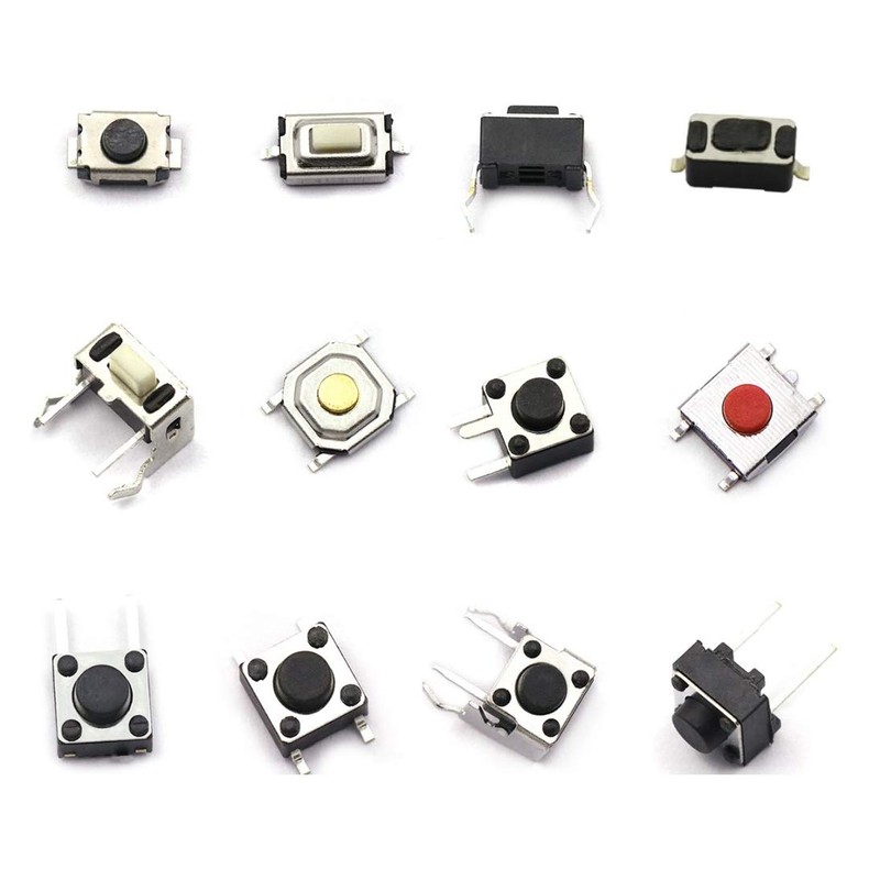 DaFuRui 120pcs 12 Values Tactile Push Button Switch Micro Momentary