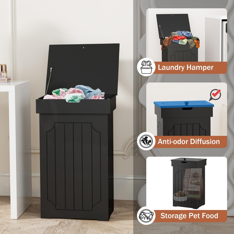 Function Home Trash Can Cabinet, 13 Gallon Kitchen Garbage Can,