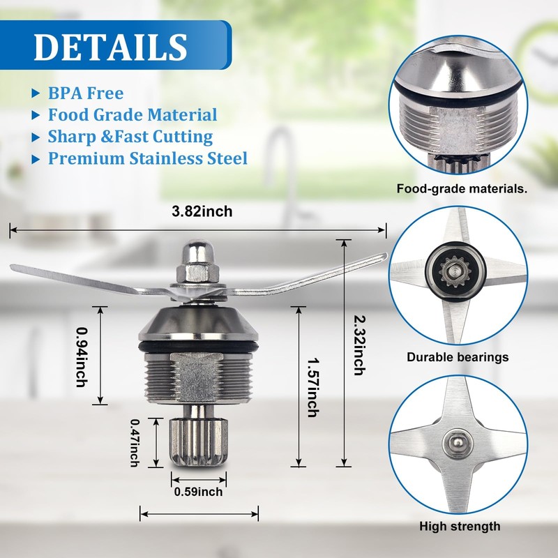 Blender Blade Replacement Part for Vitamix, Blender Blade Assembly 105733