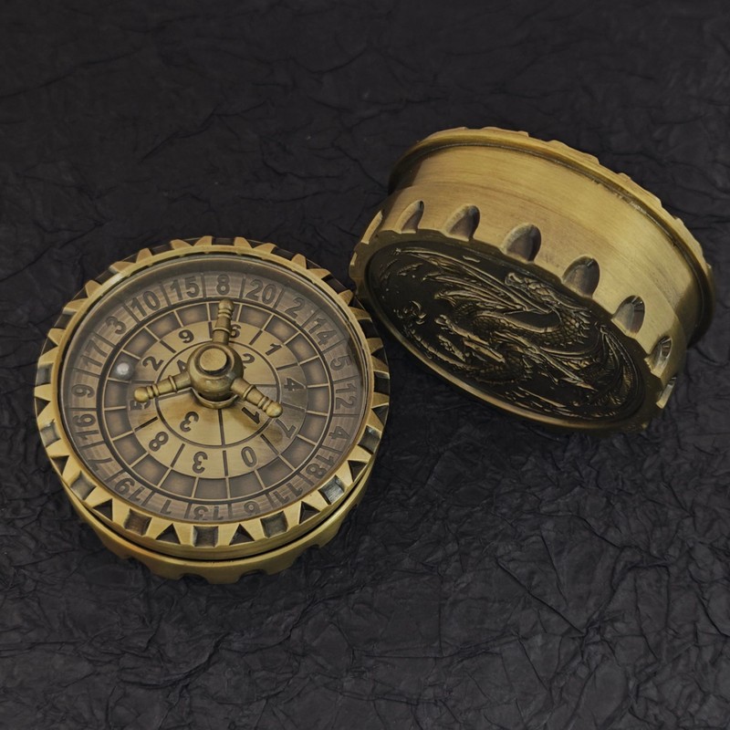 2 pcs Roulette Dice Spinner, Spinner DND Dice Set,Metal D12