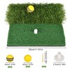 Golf Hitting Mat,Portable Golf Strike Mat With Antislip Rubber Base,