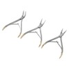 3pcs Residual Root Forceps Set Stainless Steel Dental Root Fragments