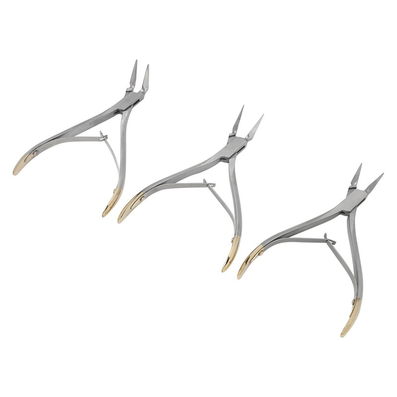 3pcs Residual Root Forceps Set Stainless Steel Dental Root Fragments
