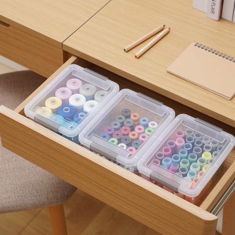 Citylife 6 Pack Plastic Storage Box Small Stackable Storage Box