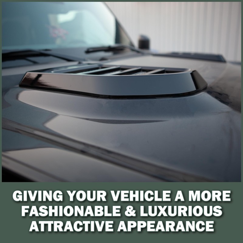 Phamyor Engine Hood Vent Trim Cover Fit for 2021-2023 Ford