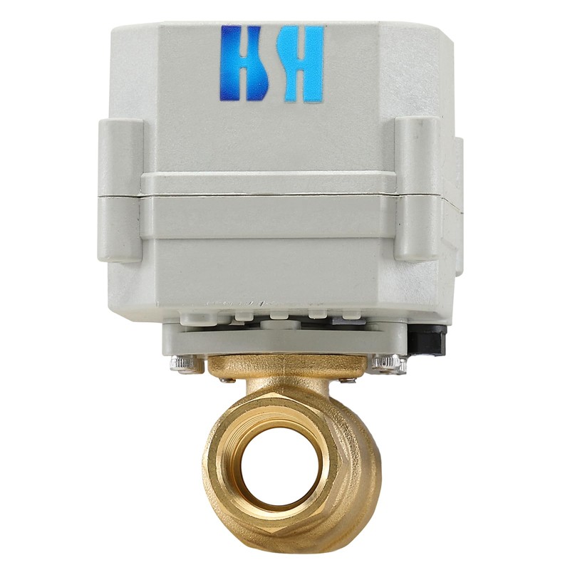 HSH-Flo 1/2" 110-230VAC Brass 2 Way NPT Auto Return Position