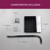 Regadera Tipo Lluvia de Acero Inoxidable con Brazo de Pared