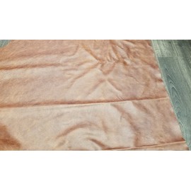 NAT Leathers Brown Cognac Weekender 8 inch x 10 inch Cut Piece Two Tone Soft Upholstery Chap Cowhide Genuine Leather Hide Skin 8" x 10"