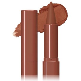 Jutqut 2-in-1 Lip Liner and Lipstick Lip Combo Set, Matte Nude Dark Brown Red Lip Liners, High Pigmented Long Lasting Waterproof Smudge Proof Crayon Makeup 04#