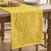 Artoid Mode Yellow Soft 3D Jacquard Dahlia Floral Pinnata 100%Cotton