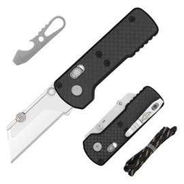 OKNIFE OKNIFE Otacle U1 Folding Pocket Utility Knife, Quick Change Box Cutter with Rail Lock, EDC Razor Knife with Pocket Clip for Office, Factory