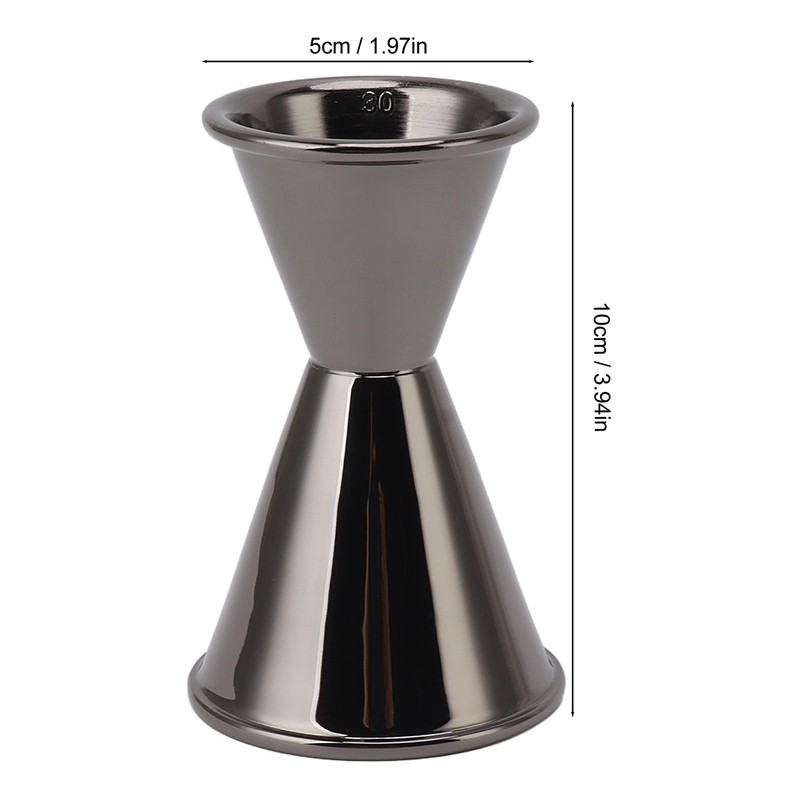 Cocktail Jigger Double Sided Stainless Steel Bar Shot Measuring Cup